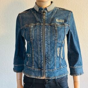 Allen B. By Allen Schwartz Blue Denim Jacket